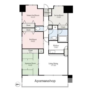 FLOS高崎【10階】の間取り