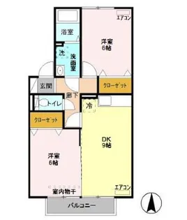 プリムヴェール【2階】の間取り