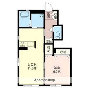 群馬県高崎市上大類町【アパート】の間取り