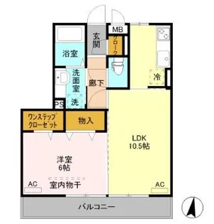 カラーズ ガーデン【2階】の間取り