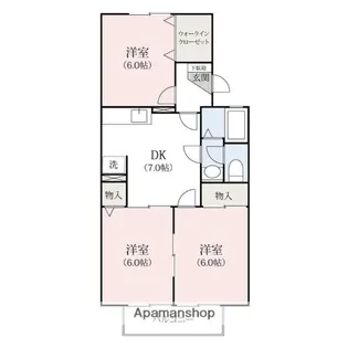 トレファルコB【2階】の間取り
