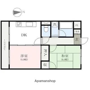 メゾンルベール【3階】の間取り