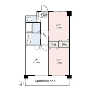 アブソリュートマンション【1階】の間取り
