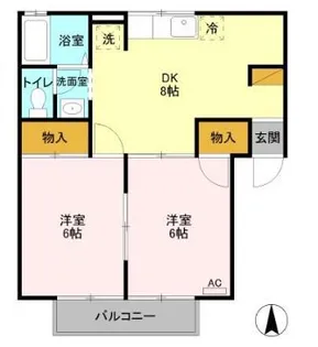 セジュール藤塚 A【2階】の間取り