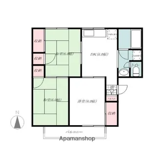 リバティA【2階】の間取り