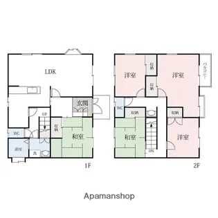 群馬県高崎市中泉町【一戸建】の間取り
