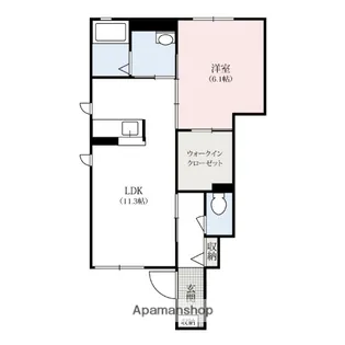 セレーノC【1階】の間取り
