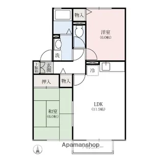ウイングバード【2階】の間取り