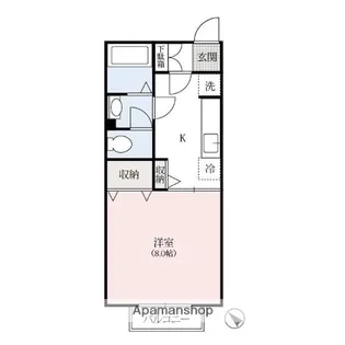 メルベーユドミール【1階】の間取り