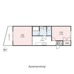 エフ・フラッツ駅前マンション【7階】の間取り