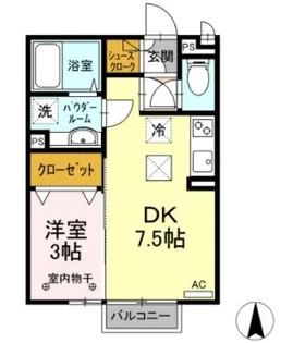 パルクノール【103号室】の間取り