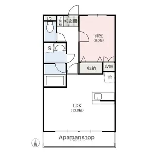 ノイエA棟・B棟【2階】の間取り