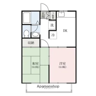 メゾンソレイユ【2階】の間取り