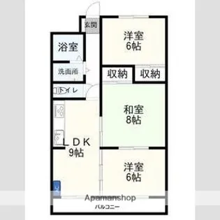 メゾン春山【1階】の間取り