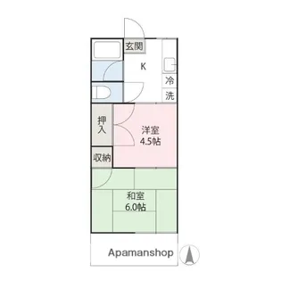 ブルーハイツ【1階】の間取り