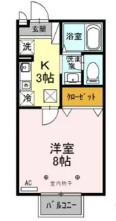 アーバンフラッツ【1階】の間取り