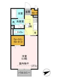 グレーシア【1階】の間取り