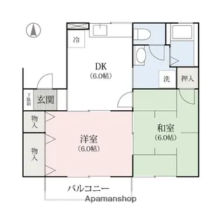 エリオッティ【1階】の間取り