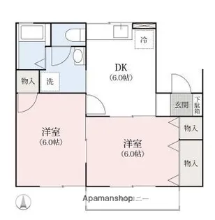 エリオッティ【2階】の間取り