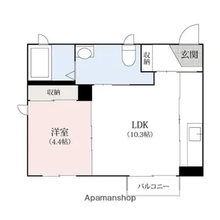 エクレール【2階】の間取り