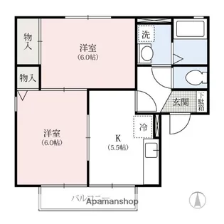ラ・ポワール【103号室】の間取り