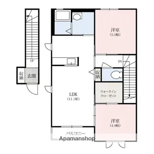 ビエントB【2階】の間取り
