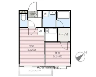シャトー凛【3階】の間取り