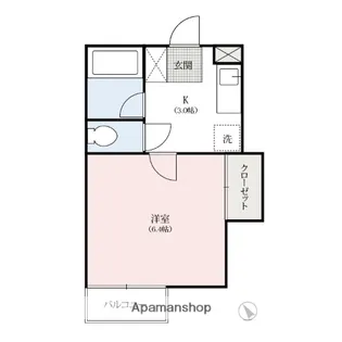 シティーハイツミモザ【2階】の間取り
