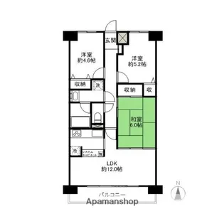 ダイアパレス高崎ガーデンステージ【14階】の間取り
