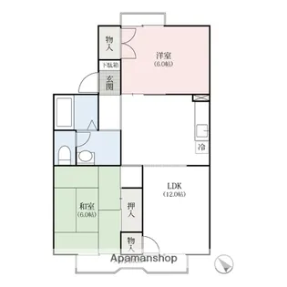 群馬県高崎市八千代町3丁目【アパート】の間取り