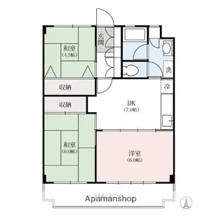 みづほレジデンス【2階】の間取り