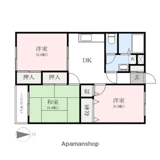 サマックス・クレセント【2階】の間取り