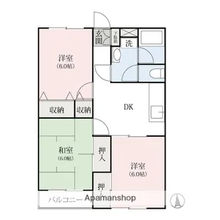 サマックス・クレセント【1階】の間取り