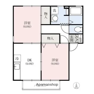 メゾンボヌールA【1階】の間取り