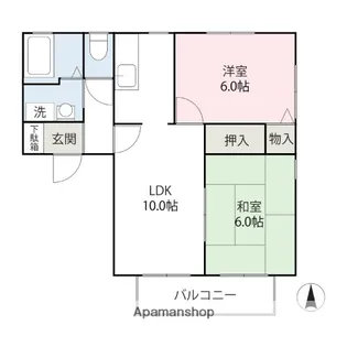 メゾンボヌールA【2階】の間取り