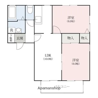 メゾンボヌールA【1階】の間取り