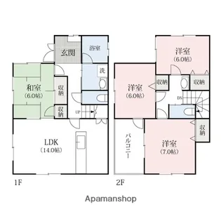 群馬県高崎市和田町【一戸建】の間取り