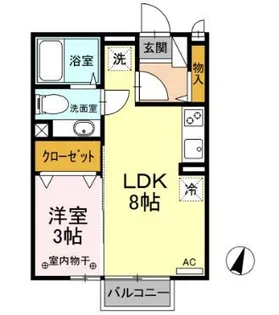 メゾン・ルーチェ【2階】の間取り