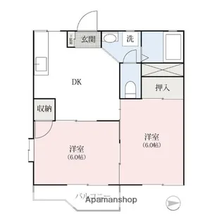 三光ニューハイツ【2階】の間取り