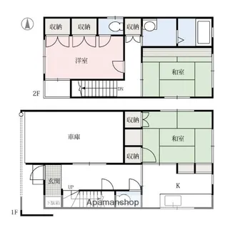 群馬県高崎市北通町【一戸建】の間取り