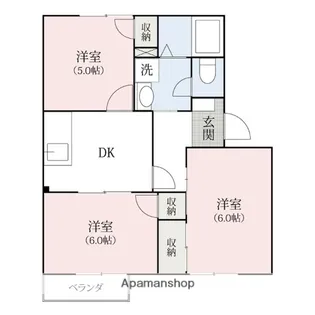 群馬県佐波郡玉村町大字上之手【アパート】の間取り