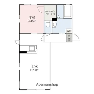 レルシールB【1階】の間取り