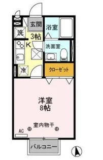 エルデ大類【1階】の間取り
