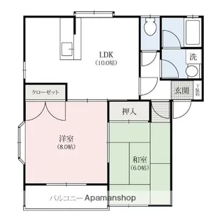 ベルコート【2階】の間取り