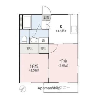 バークリースクェア【2階】の間取り