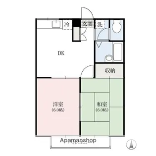 エステートピアイイノ上豊岡【2階】の間取り