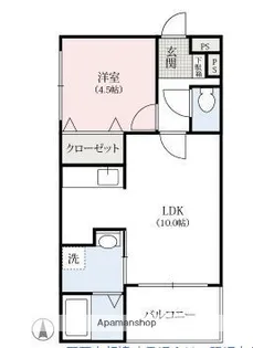 群馬県高崎市大橋町【マンション】の間取り