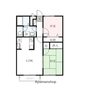スカイハイツ【1階】の間取り