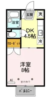 ジュネス山本【2階】の間取り