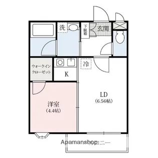 シャトー紫音【1階】の間取り